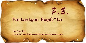 Pattantyus Bogáta névjegykártya
